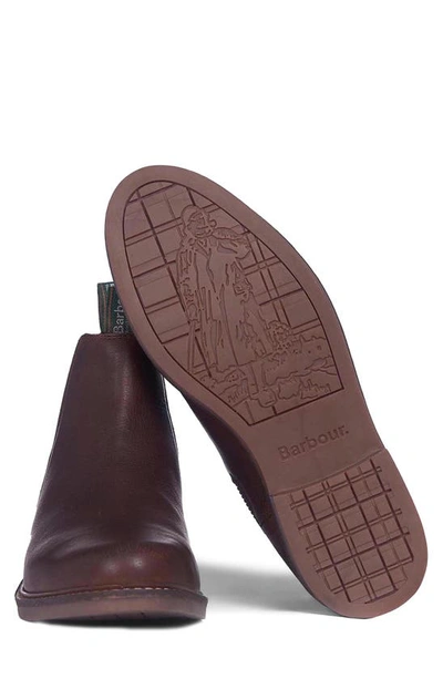Barbour Farsley Chelsea Boot In Choco Leather