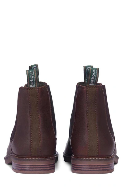 Barbour Farsley Chelsea Boot In Choco Leather