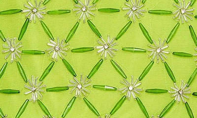 Shop Mac Duggal Beaded Embellished Minidress In Apple Green