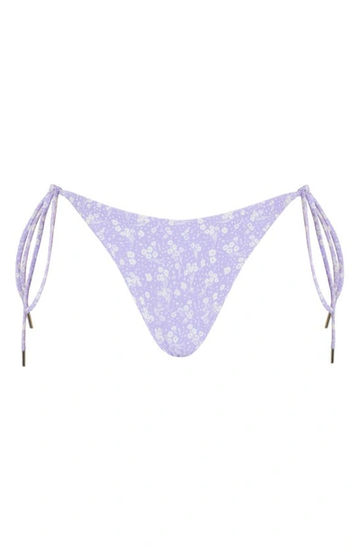 Shop House Of Cb Lira Tie Side Bikini Bottoms In Lilac