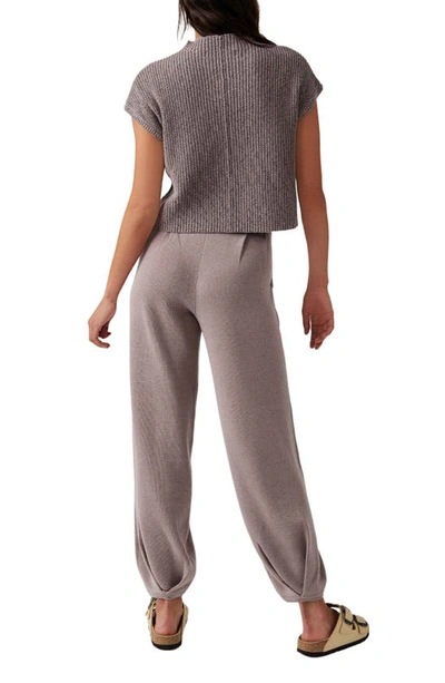 Shop Free People Free-est Freya Short Sleeve Sweater & Pull-on Pants In Cashmere Combo
