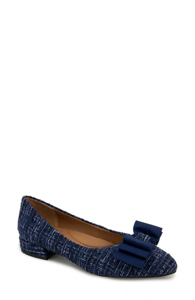 Shop Gentle Souls By Kenneth Cole Atlas Flat In Navy Fabric