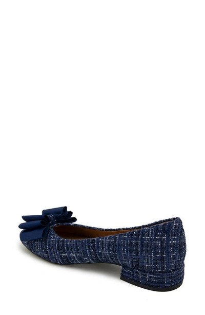 Shop Gentle Souls By Kenneth Cole Atlas Flat In Navy Fabric