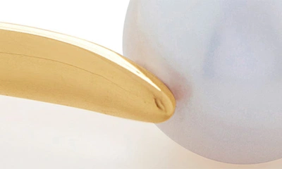 Shop Monica Vinader Nura Freshwater Pearl Ring In 18ct Gold Vermeil/ Silver