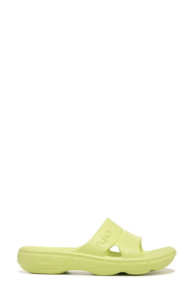 Shop Ryka Rykä Restore Slide Sandal In Green