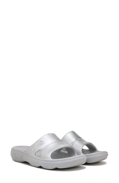 Shop Ryka Restore Slide Sandal In Silver