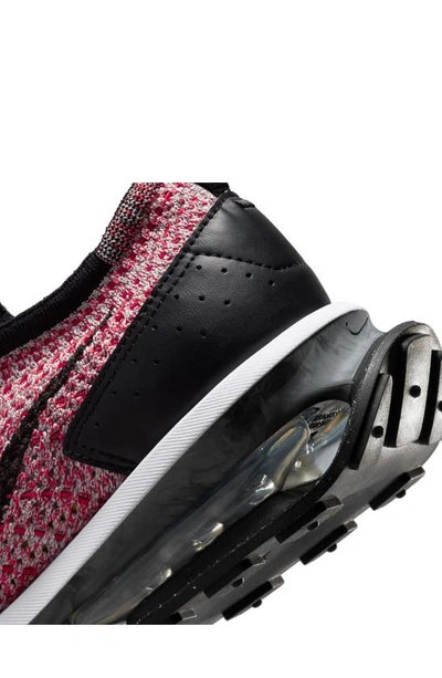 Nike Air Max Flyknit Racer Sneaker In Red/ Black/ Grey