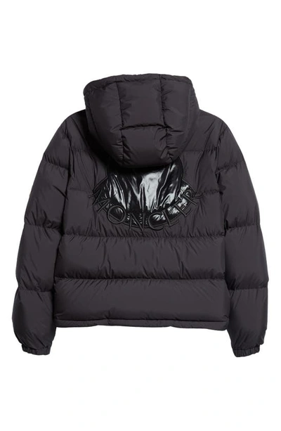 Shop Moncler Ebre Quilted Short Down Jacket In Black