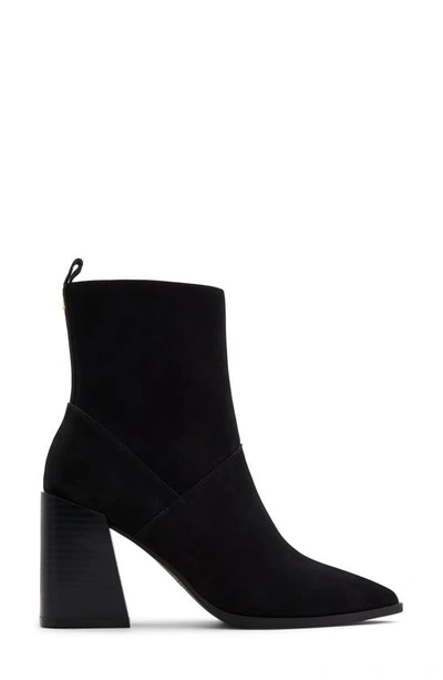 Shop Aldo Bethanny Pointed Toe Block Heel Bootie In Black