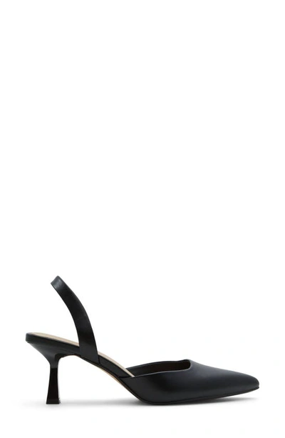 Aldo Basanti Pointed Toe Slingback Pump In Black