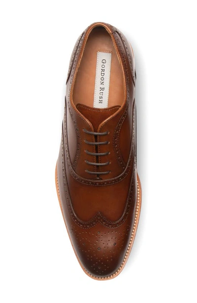 Shop Gordon Rush Victor Wingtip In Cognac