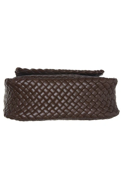 Shop Bottega Veneta Small Cobble Padded Intrecciato Leather Shoulder Bag In 2016 Light Brown-gold