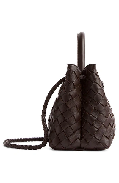 Shop Bottega Veneta Small Andiamo East/west Leather Shoulder Bag In 2272 Fondant-m Brass-fond