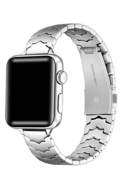 Shop The Posh Tech Iris Stainless Steel Apple Watch® Watchband In Silver