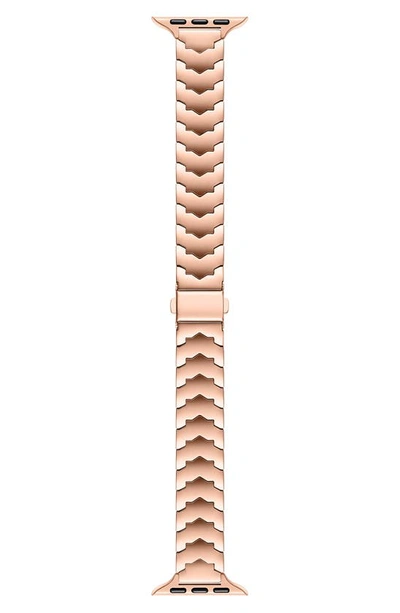 Shop The Posh Tech Iris Stainless Steel Apple Watch® Watchband In Rose Gold