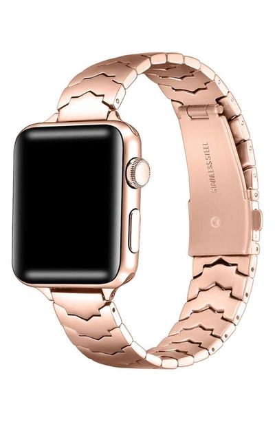 Shop The Posh Tech Iris Stainless Steel Apple Watch® Watchband In Rose Gold