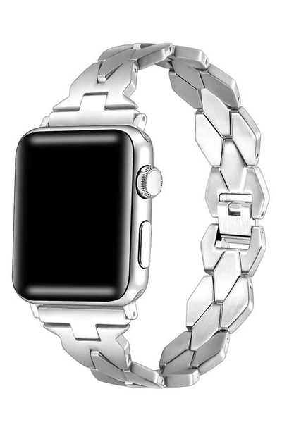 Shop The Posh Tech Ava Stainless Steel Apple Watch® Watchband In Silver