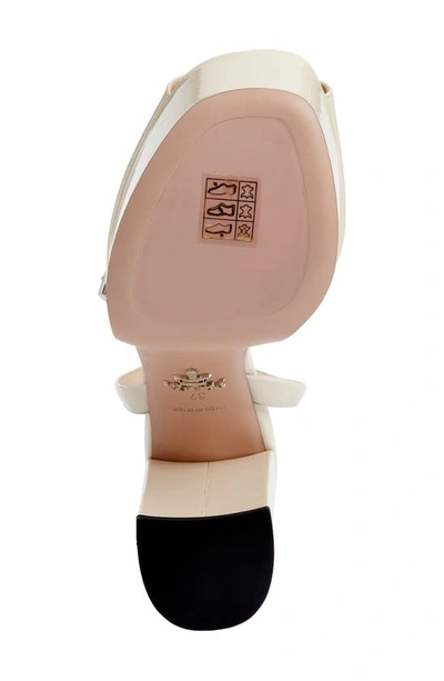 Shop Prada Patent Platform Sandal In Ivory