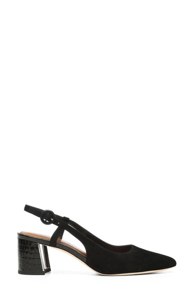 Shop Donald Pliner Song Slingback Pointed Toe Pump In Black