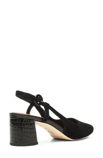 Donald Pliner Song Slingback Pointed Toe Pump In Black