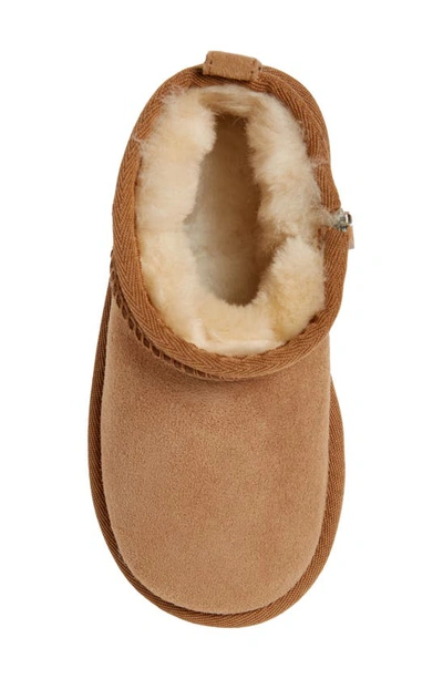 Shop Ugg Kids' Classic Ultra Mini Water Resistant Boot In Chestnut