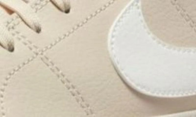 Shop Nike Court Legacy Lift Platform Sneaker In Pearl White / Orange/ White