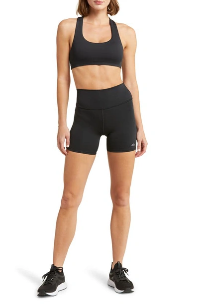 Shop Alo Yoga Airlift Advantage Sports Bra In Black