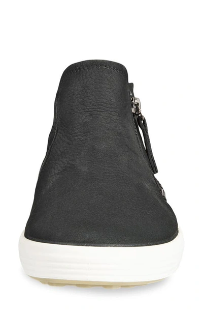 Ecco Soft 7 Mid Top Sneaker In Black