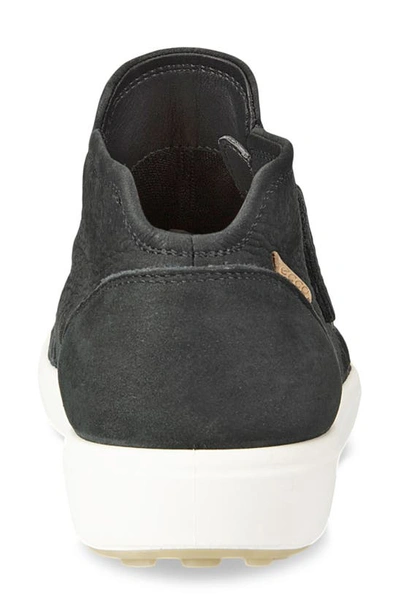 Shop Ecco Soft 7 Mid Top Zip Sneaker In Black