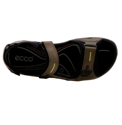 Shop Ecco Yucatan Sandal In Tarmac / Moon Rock