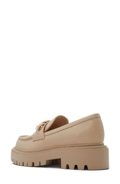 Aldo Brixtonn Platform Loafer In Medium Beige
