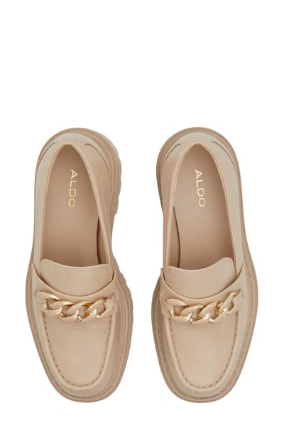 Shop Aldo Brixtonn Platform Loafer In Medium Beige