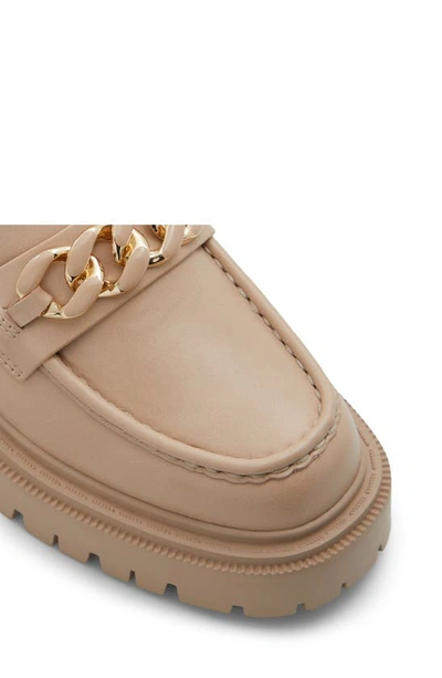 Aldo Brixtonn Platform Loafer In Medium Beige