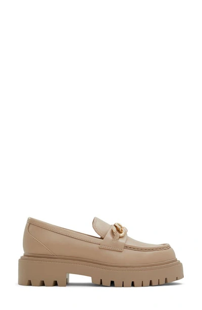 Aldo Brixtonn Platform Loafer In Medium Beige
