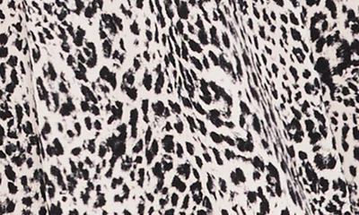 Chaus Animal Print Belted Faux-wrap Midi Dress In Ivory