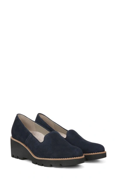 Shop Vionic Willa Wedge Loafer In Navy