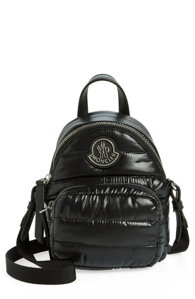 Shop Moncler Small Kilia Puffer Crossbody Bag In Black