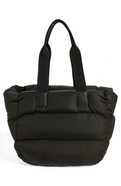 Shop Moncler Caradoc Puffer Tote In Black