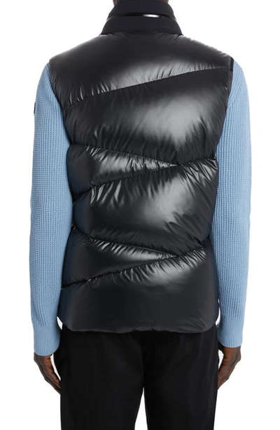 Moncler Tago Quilted Recycled Polyester Down Vest In Black