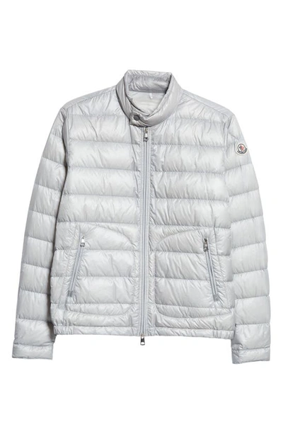 Shop Moncler Acorus Quilted Down Puffer Jacket In Gray