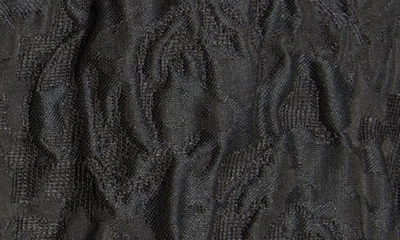 Shop Erdem Crystal Button Crop Silk Jacquard Jacket In Black