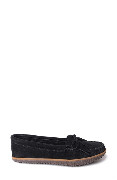 Shop Minnetonka Kilty Tread Slipper In Black