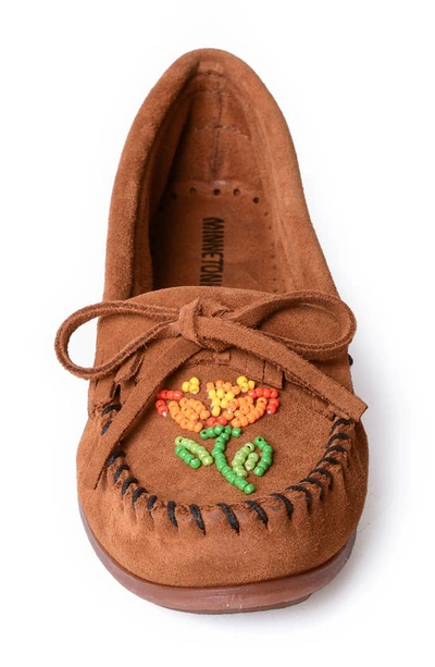 Shop Minnetonka X Lucie Skjefte Ziigwan Waabigwan Slipper In Brown