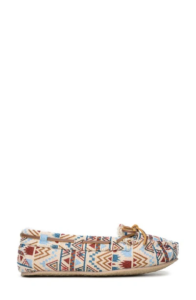 Shop Minnetonka Cally Faux Fur Lined Slipper In Cream Mosaic