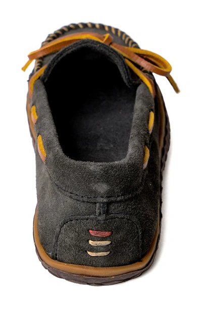 Minnetonka Tarik Slipper In Charcoal