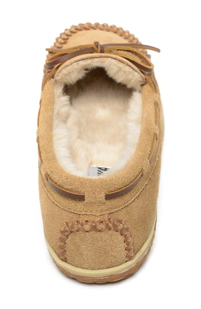 Shop Minnetonka Tilia Faux Fur Lined Slipper In Cinnamon