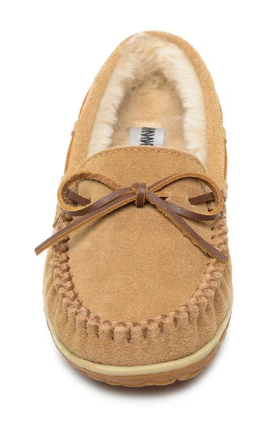 Minnetonka Tilia Faux Fur Lined Slipper In Cinnamon
