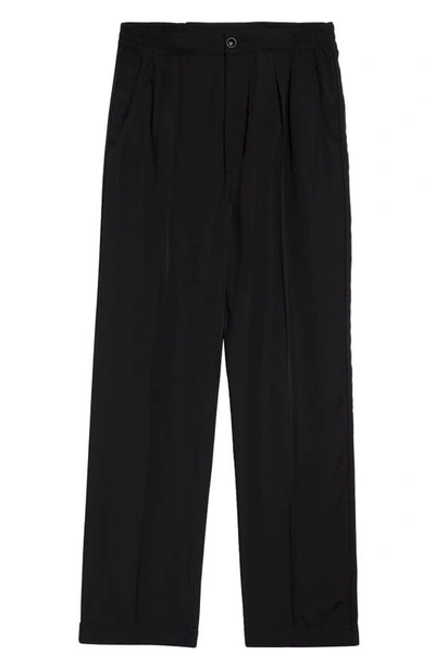 Shop Tom Ford Pleated Lightweight Lyocell Lounge Pants In Black