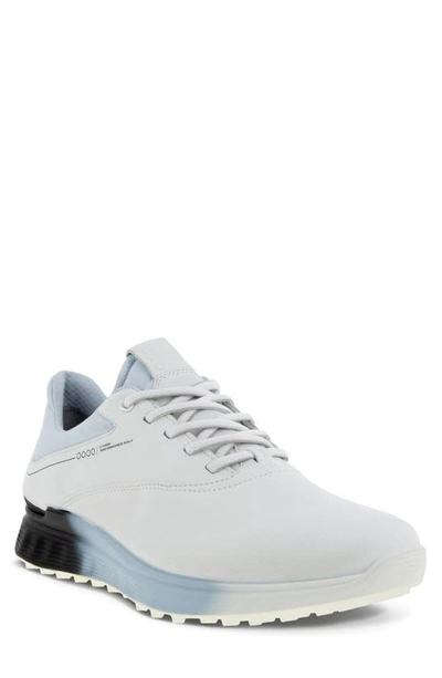 Shop Ecco S-3 Waterproof Golf Shoe In White/ Black/ Air
