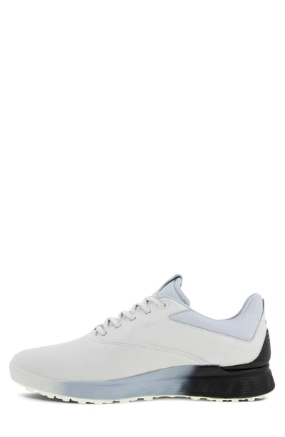 Shop Ecco S-3 Waterproof Golf Shoe In White/ Black/ Air